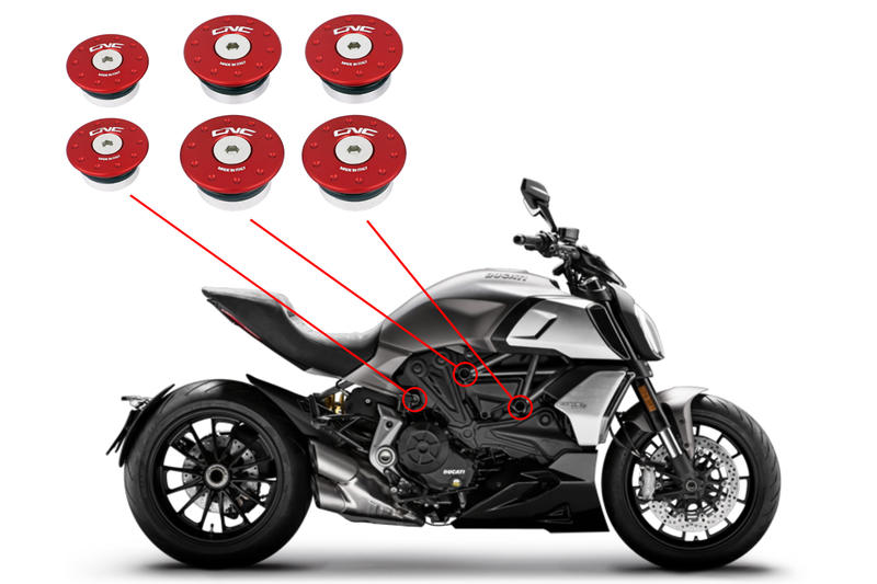 Kit tappi telaio Ducati Diavel 1260