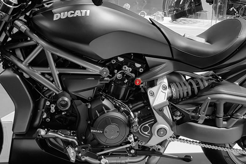 Rear frame holes plug Ducati XDiavel