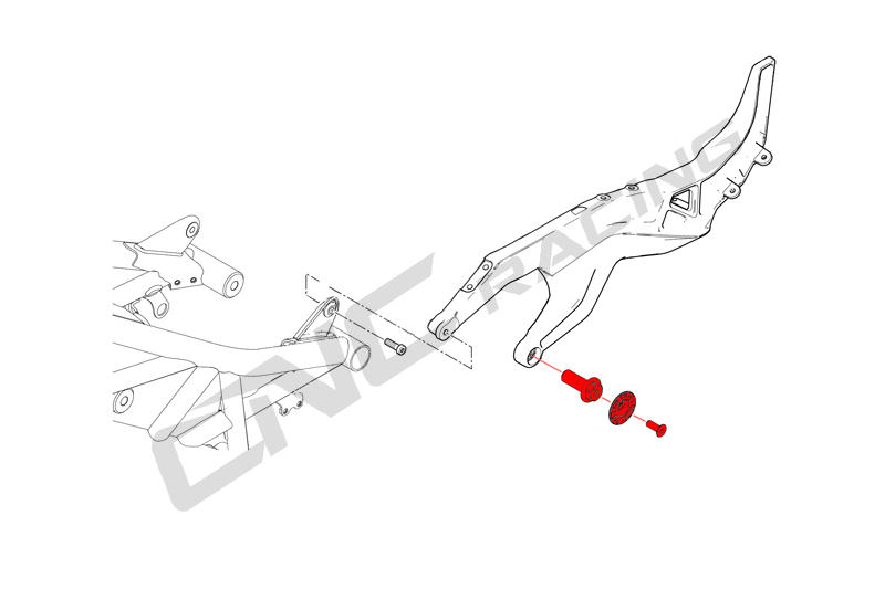 Tappi telaietto posteriore Ducati XDiavel bicolore