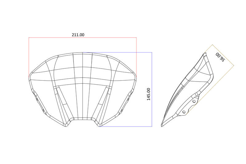 Cupolino in carbonio per Ducati Streetfighter V2 MY2025