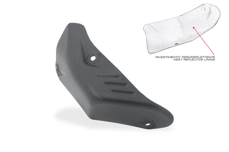 Exhaust pipe rear heat guard Ducati Hypermotard 698 Mono - Carbon