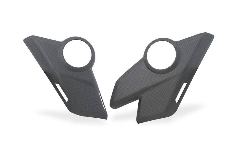 Frame side plates lower covers with holes Ducati Multistrada V4 - Carbon