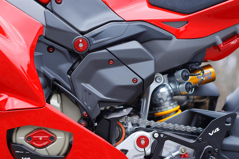 Cover motore SX Ducati Panigale V4 MY2025 - Carbonio