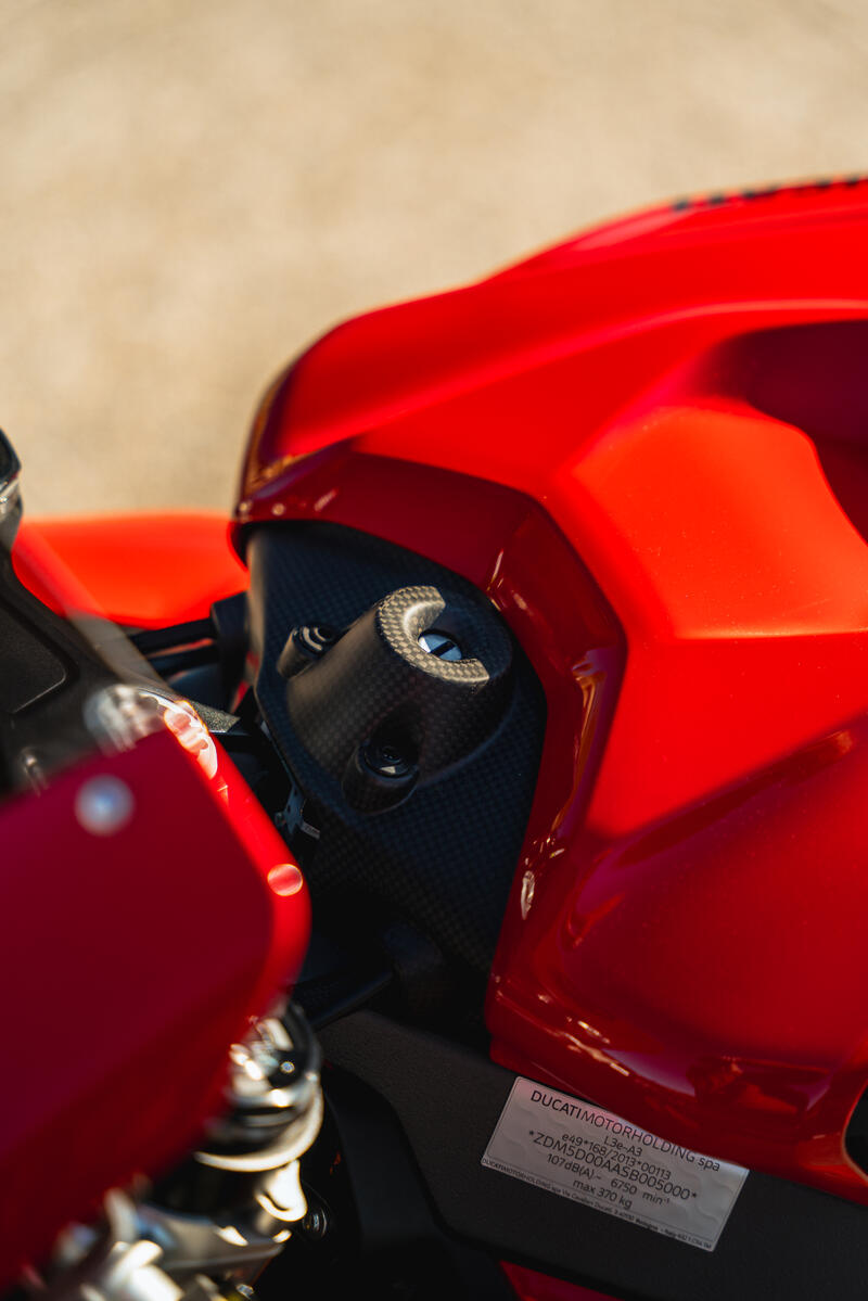 Cover blocchetto chiavi Ducati Panigale V4 in carbonio