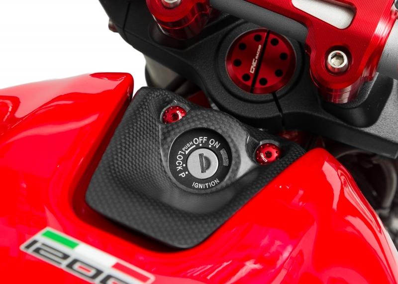 Cover commutatore a chiave Ducati Monster 821 1200 - Carbonio
