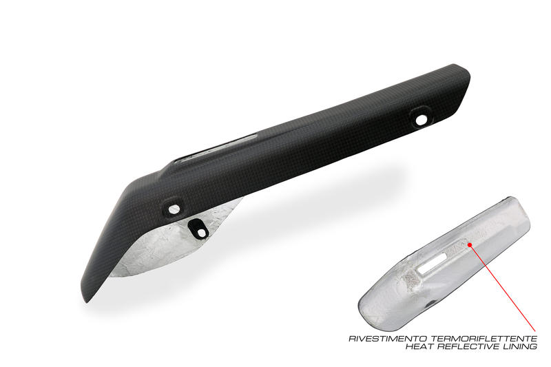 Exhaust silencer Akrapovic heat guard Ducati Multistrada V4 - Carbon