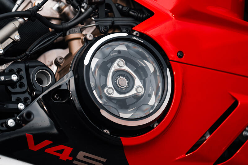 Carter trasparente per frizioni ad olio Ducati Panigale V4 BICOLOR