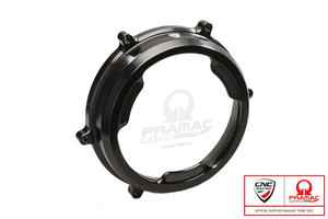 Carter trasparente con inserti in carbonio per frizioni ad olio Ducati Panigale - Pramac Racing Limited Edition <p>Nero</p>