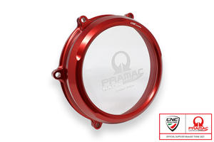 Clear oil bath clutch cover Ducati Multistrada and Diavel V4 - Pramac Racing Limited Edition <p>Rosso</p>