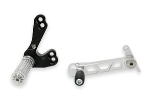 Pedane regolabili Ducati Streetfighter 848 1098 Argento