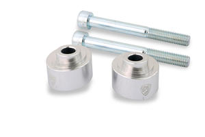 Handlebar clamp spacers H 20mm Ducati Multistrada V4 for OEM riser Silver