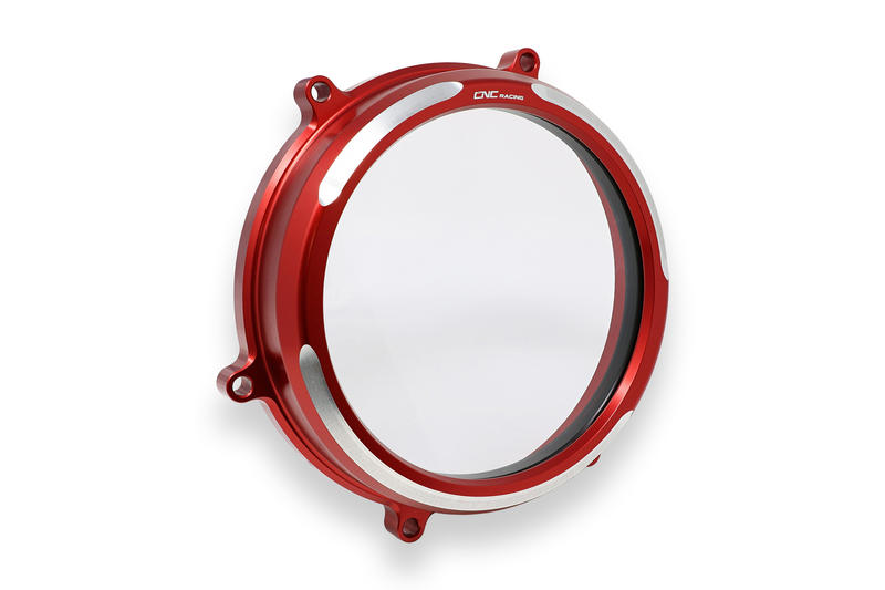 Carter trasparente per frizioni a olio Ducati Panigale 959, 1199 e 1299 - Edizione Bicolore Rosso