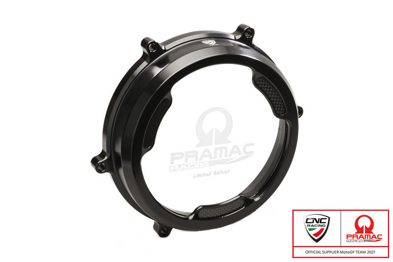 Carter trasparente con inserti in carbonio per frizioni ad olio Ducati Panigale - Pramac Racing Limited Edition Nero