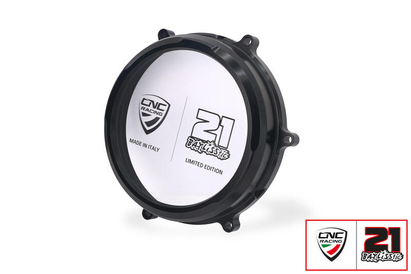 Carter trasparente per frizioni a olio Ducati Panigale e Streetfighter V2 - Troy Bayliss Limited Edition Nero