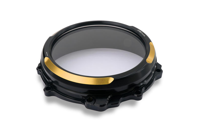Clear clutch cover MV Agusta - hydraulic control - Bicolor Nero/Oro