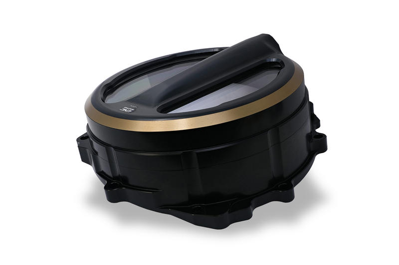 Carter frizione trasparente MV Agusta con comando a filo - Edizione Bicolore Nero/Bronzo