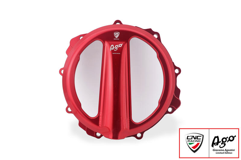 Carter frizione trasparente MV Agusta - comando a filo - Giacomo Agostini Limited Edition Rosso