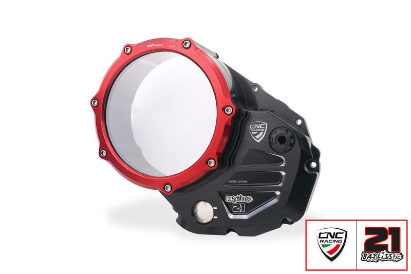 Carter trasparente per frizioni a olio Ducati - Troy Bayliss Limited Edition Nero/Rosso