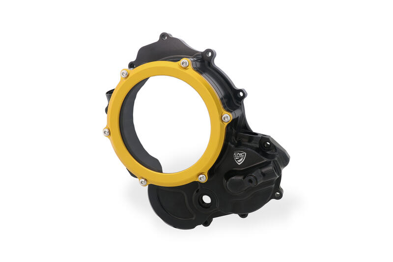 Carter trasparente per frizioni ad olio Ducati BICOLOR Nero/Oro