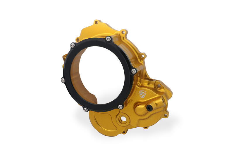 Carter trasparente per frizioni ad olio Ducati BICOLOR Oro/Nero