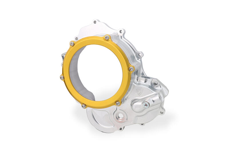 Carter trasparente per frizioni ad olio Ducati BICOLOR Argento/Oro