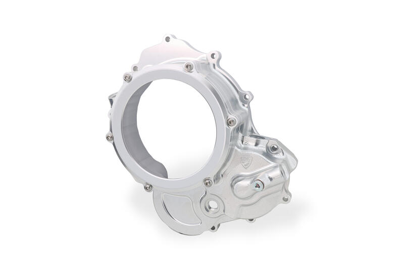 Carter trasparente per frizioni ad olio Ducati Argento