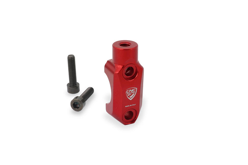 Brembo Master cylinder clamp with Mirror Mount thread M8 counter-clockwise Rosso