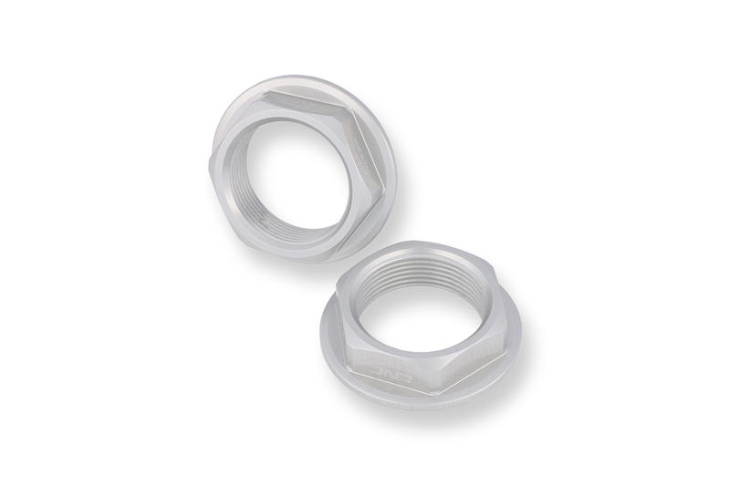 Rear wheel axle nuts set Ducati Argento