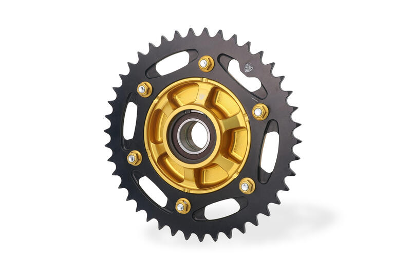 Flangia Portacorona per Ducati Panigale V2 MY2025 e Streetfighter V2 MY2025 Oro