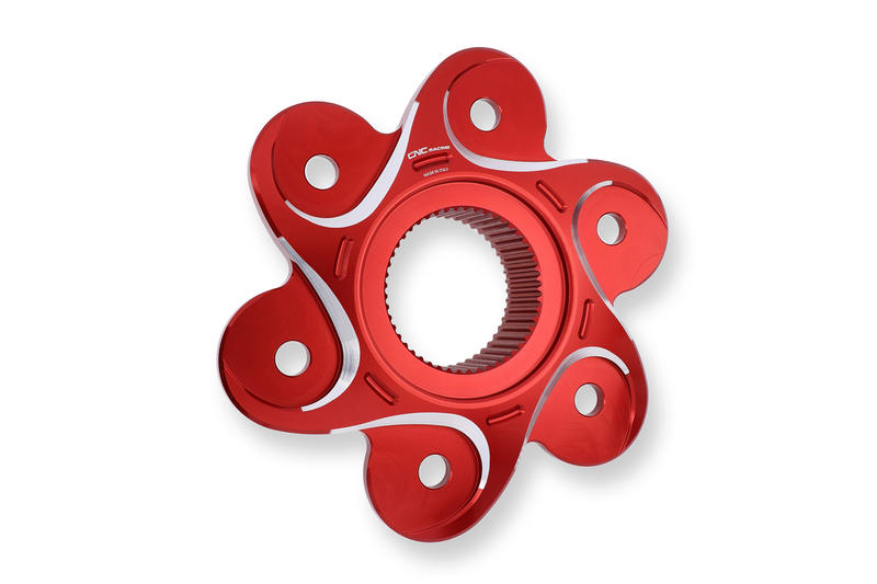 Rear sprocket flange Ducati - Bicolor Rosso/Argento