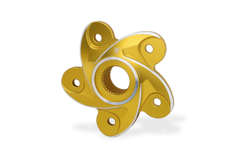 Flangia portacorona Ducati Oro/Argento