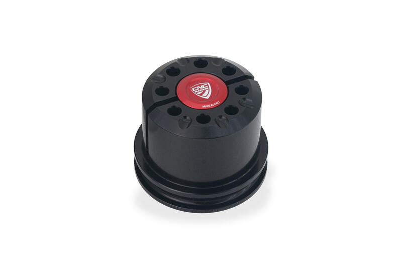 Ghiera di sterzo per Ducati Panigale V2 MY2025 e Streetfighter V2 MY2025 Nero/Rosso