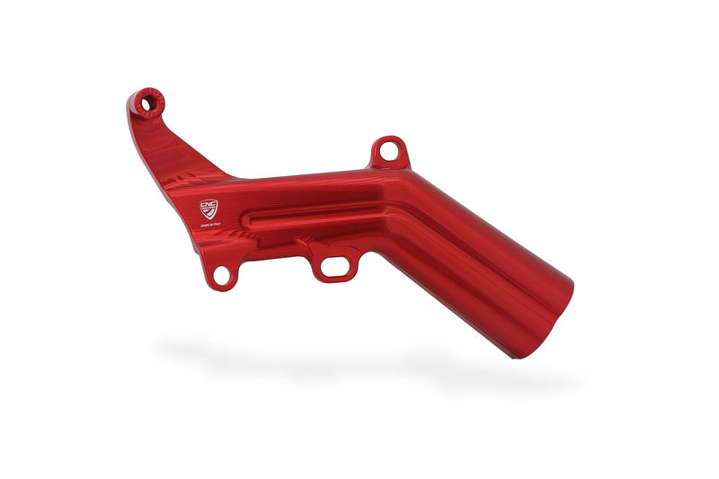 Brake lines cover with fluid tank bracket Ducati Rosso