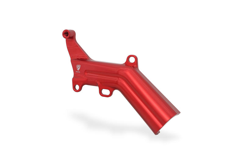 Brake lines cover with fluid tank bracket Ducati Rosso