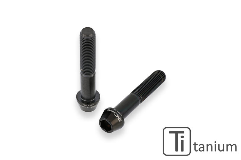 Kit viti pinza freno anteriore M10x1.25x55 (2 pz) - Titanio Titanio Nero