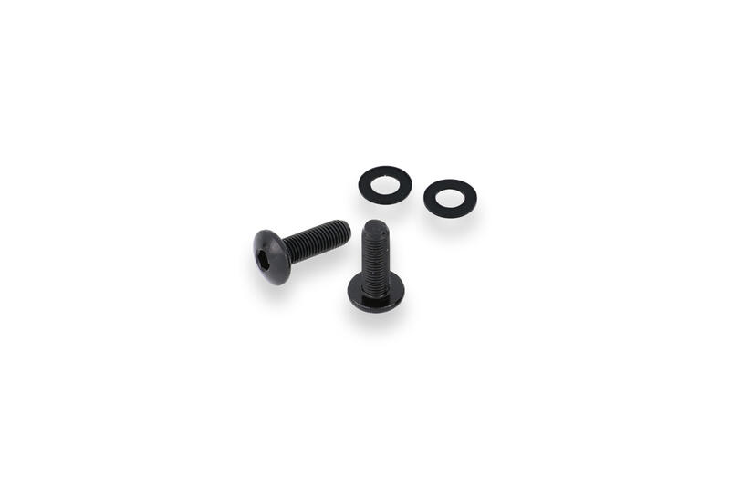 Screen bolt kit - Ducati - 2 pcs Nero