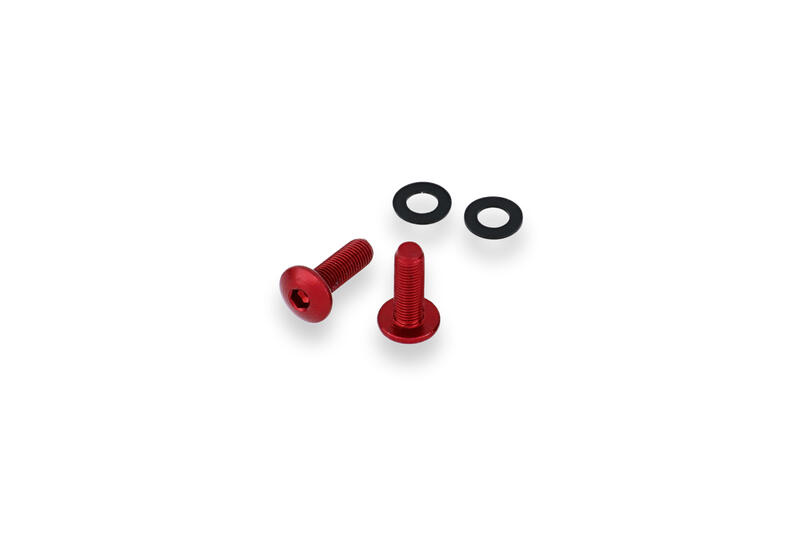 Screen bolt kit - Ducati - 2 pcs Rosso