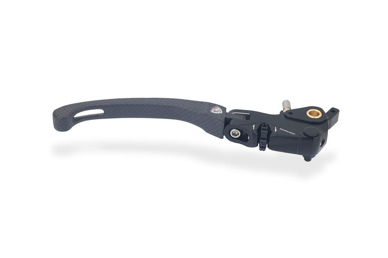 Brake Lever RACE EVO Folding Glossy Carbon For Brembo Semi-radial Master Cylinders Nero