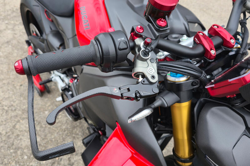 Brake Lever RACE EVO Folding Matt Carbon for Brembo Semi-Radial Master Cylinders Nero