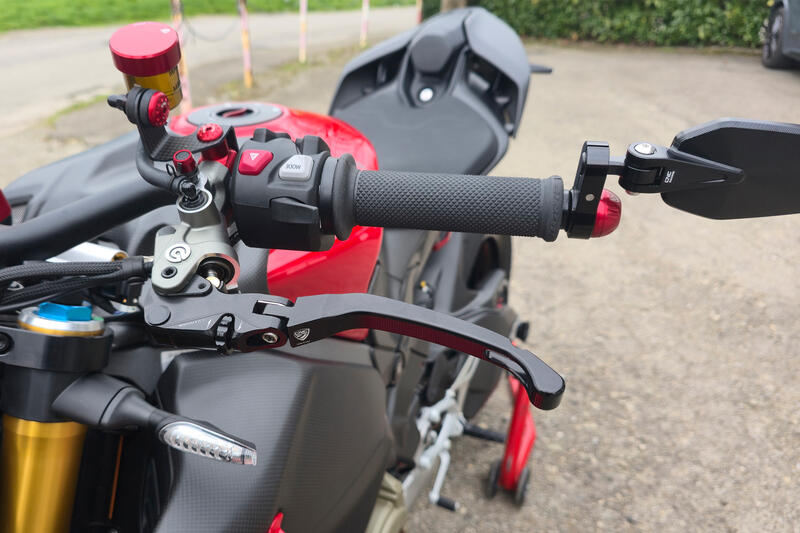 Leva frizione RACE EVO Pieghevole Per Pompe Frizione Brembo Semi-Radiali Nero/Nero