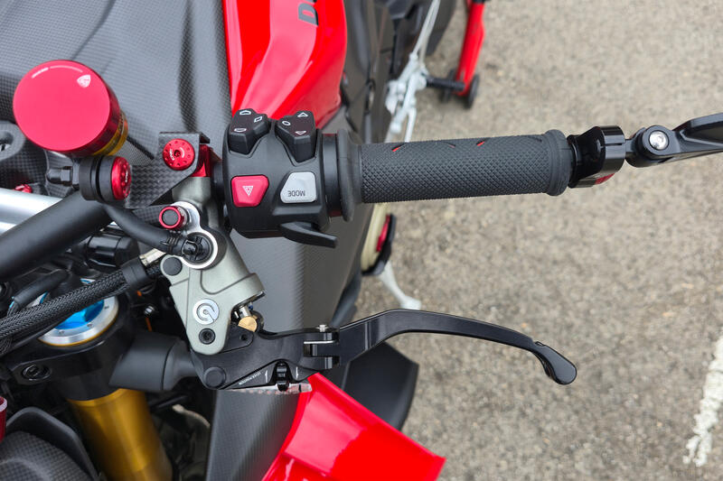 Leva frizione RACE EVO Pieghevole Per Pompe Frizione Brembo Semi-Radiali Nero/Nero