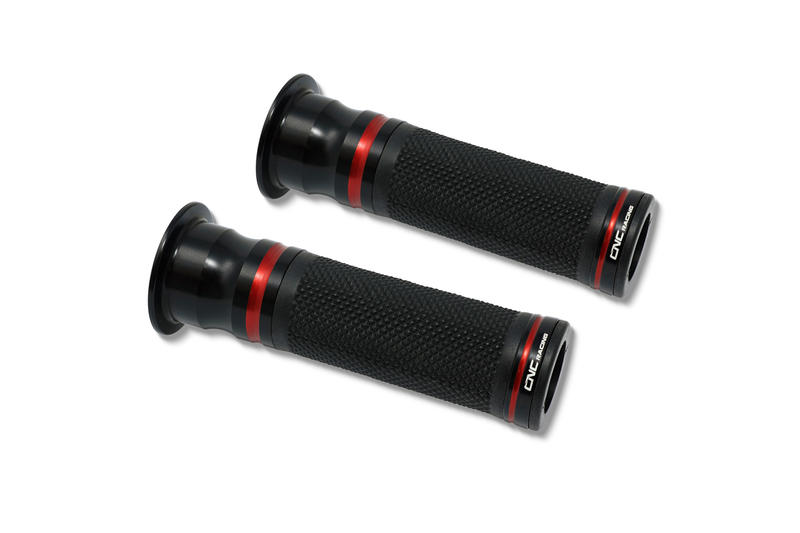 Manopole EVO - Bicolor Nero/Rosso