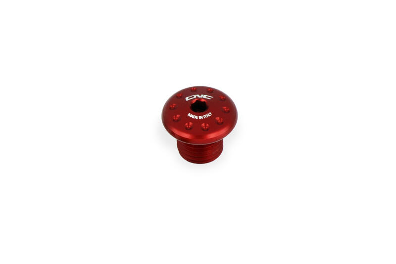 Mirror Blanking Plug M8 - Thread LH Red