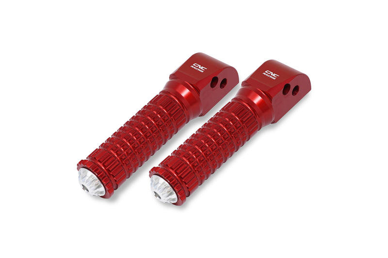 Poggiapiedi passeggero per pedane originali Ducati Rosso