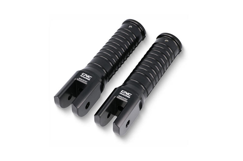 Front footpegs OEM rearsets Ducati Nero