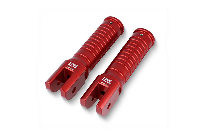 Poggiapiedi passeggero pedane originali Ducati Rosso