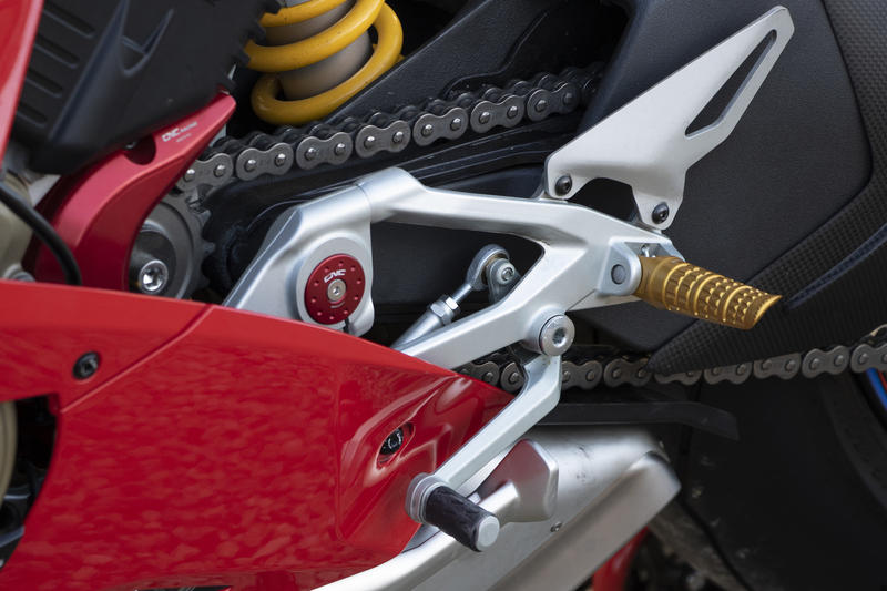 Poggiapiedi per pedane originali Ducati LIGHT - pilota Oro