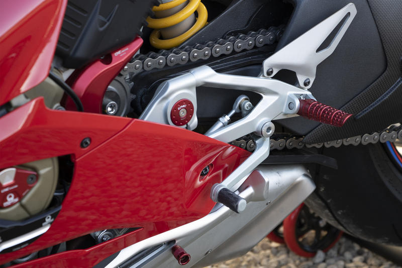 Poggiapiedi per pedane originali Ducati LIGHT - pilota Rosso