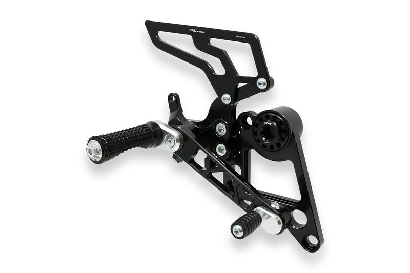 Pedane regolabili monoposto Ducati Monster 696 796 1100 Nero