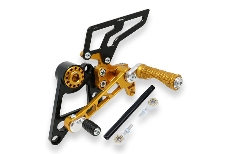 Pedane regolabili monoposto Ducati Monster 696 796 1100 Oro
